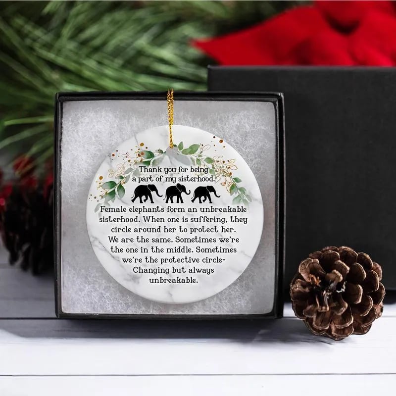 🔥Last Day 50% OFF -🎁🐘Elephant Friendship Ornament