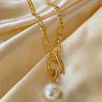 T-bar Clasp Chunky Cuban Link Necklace