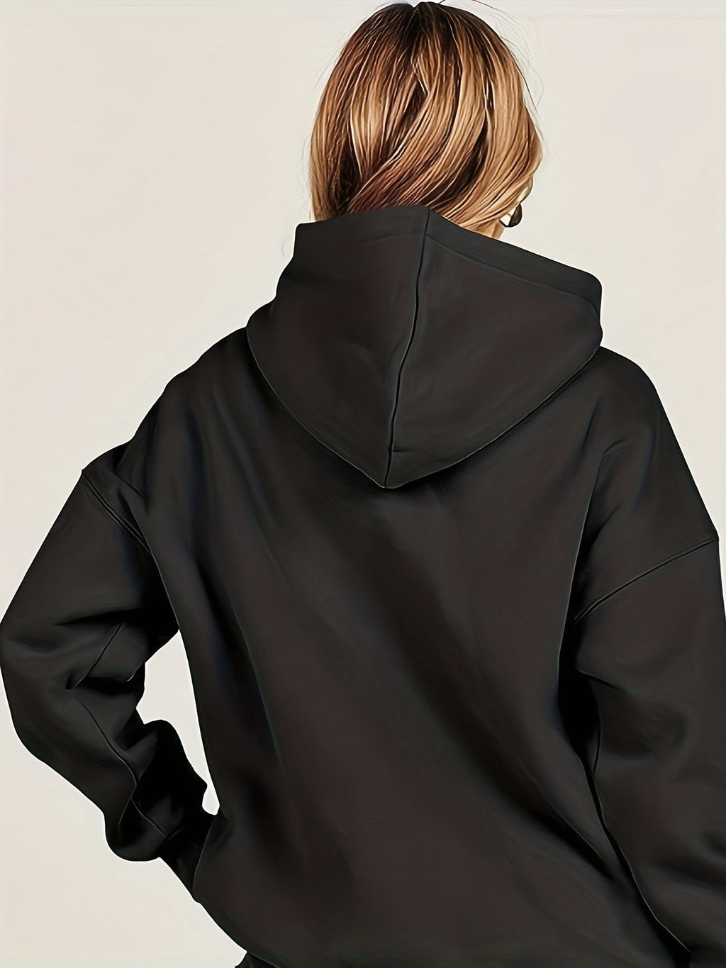 Basic Thick Solid Color Pullover Hoodie