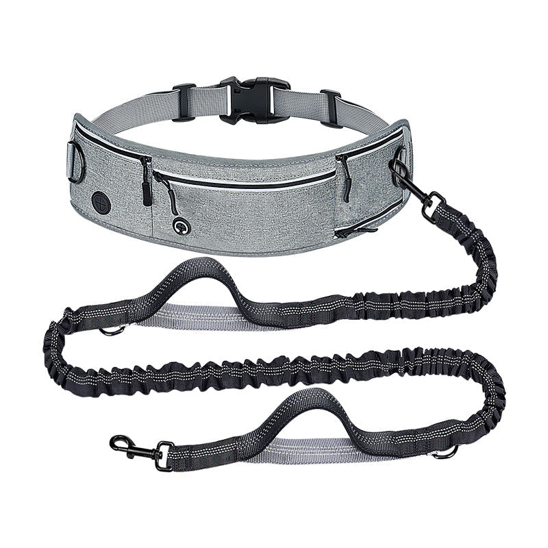Hands-Free Dog Running Leash with Waist Pack