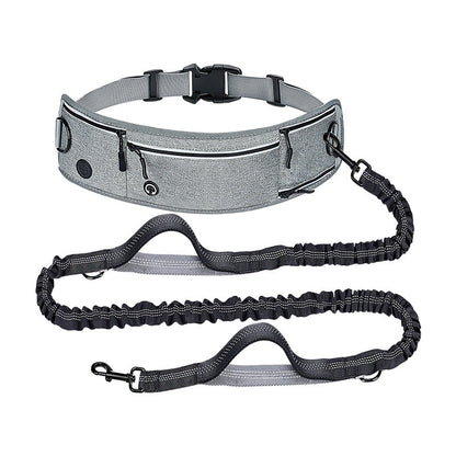 Hands-Free Dog Running Leash with Waist Pack