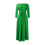 Simple Tie-Waist Plus Size Dress