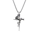 Rose Cross Necklace