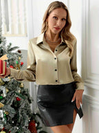 Gold Thread Long Sleeve Shirt