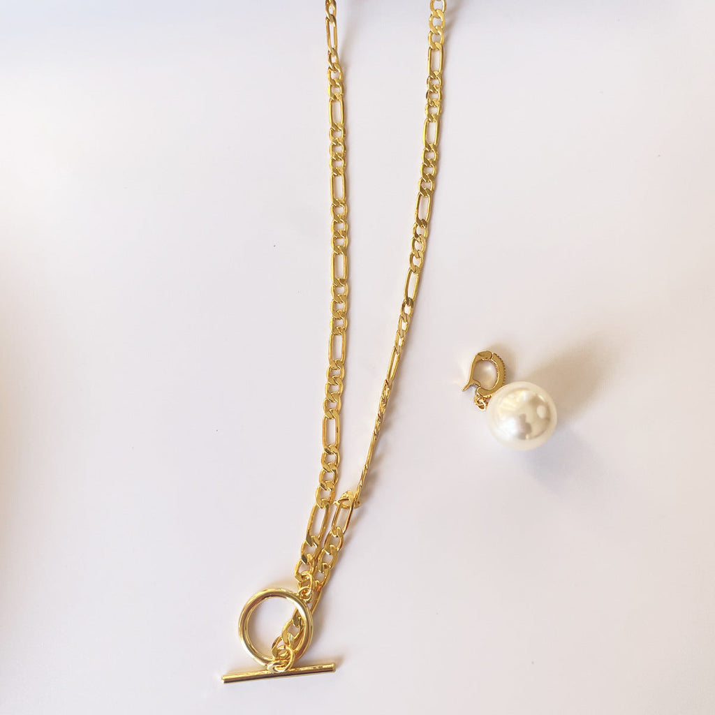 T-bar Clasp Chunky Cuban Link Necklace