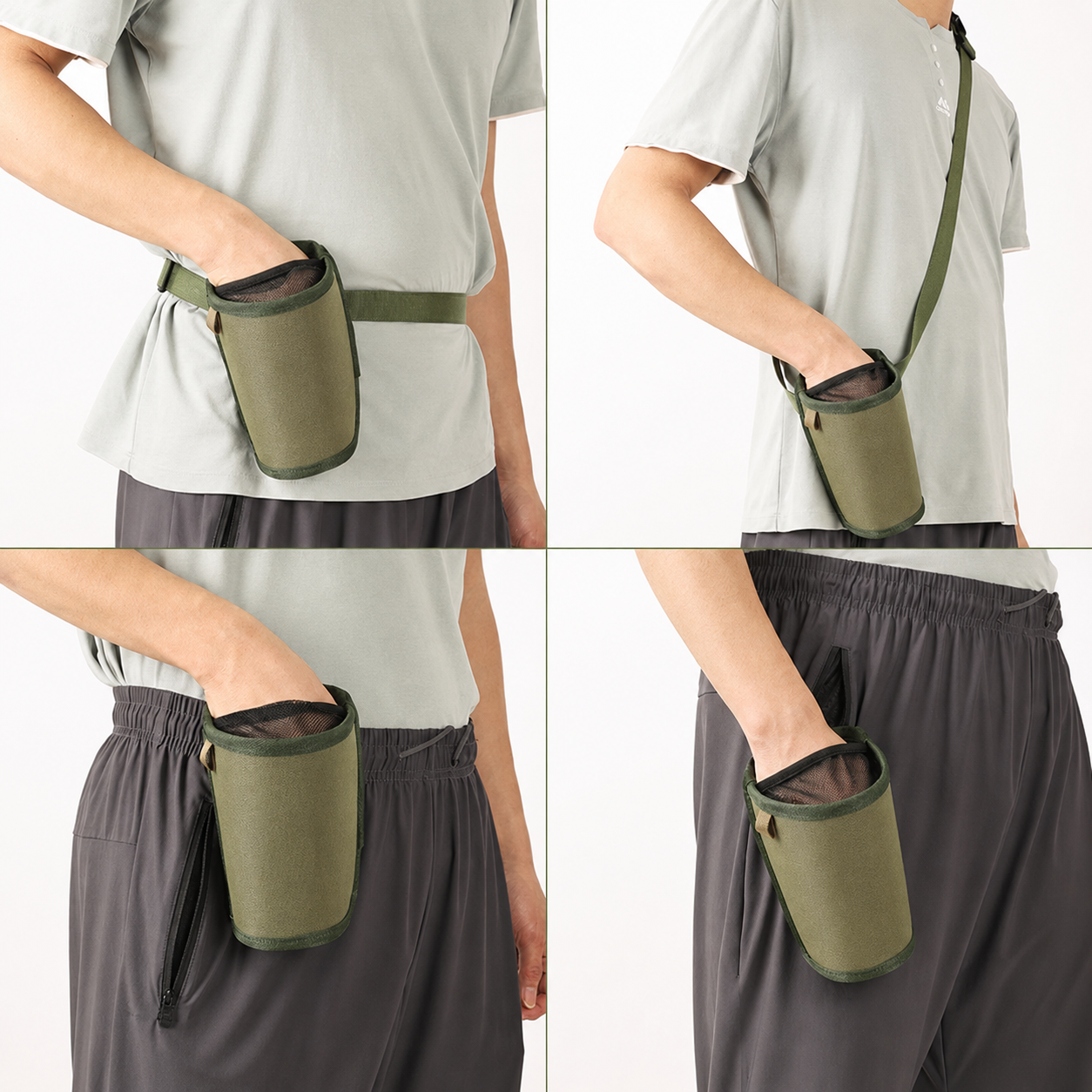 Dog Training Treat Pouch with Adjustable Waist Belt & Poop Bag Dispenser