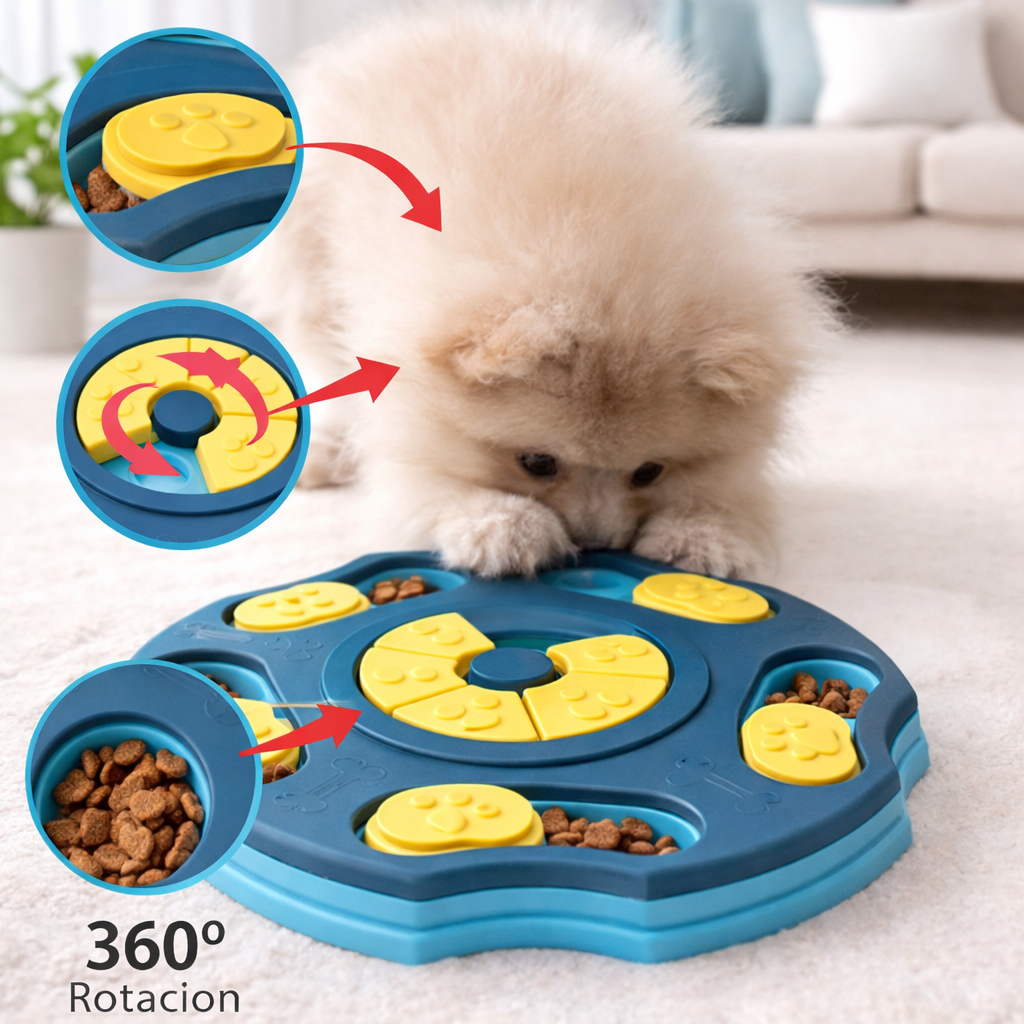 Dog & Cat Puzzle Feeder Toy – Interactive Slow Feeding Game