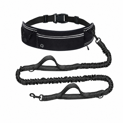 Hands-Free Dog Running Leash with Waist Pack